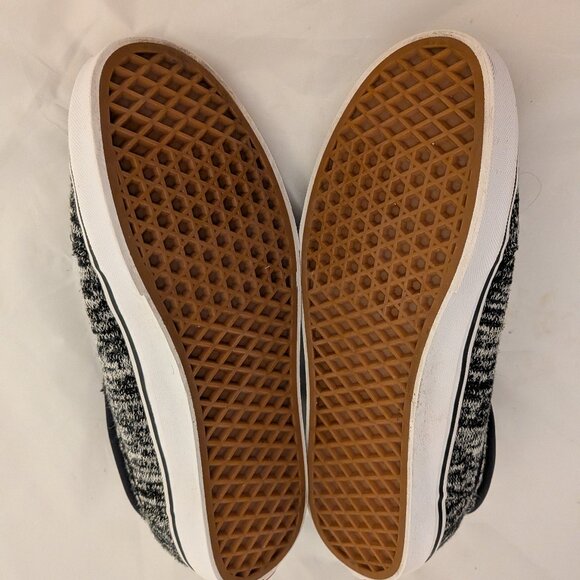 Vans Men's Ward Skate Shoes Size 9.5 Slip on Woven Gray Black - Picture 8 of 8